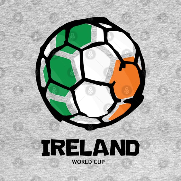 Ireland Football Country Flag by KewaleeTee